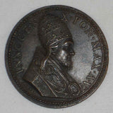 Rare 1650 Vatican Bronze Medal Pope Innocent X Anno VI Holy Door Within Wreath