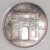 1859 Vatican Silver Medal Pope Pius IX Bust Reconstruction Porta S. Pancrazio