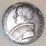 Nice 1831-IR Silver Coin Italian Papal State Scudo Pope Gregory XVI ANNO I