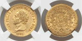 1826 Eagle L Gold Coin Sardinia Italy 20 Lire King Carlo Felice KM# 118.1 AU58