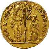 1789-1797 Gold Coin Venice Italy Zecchino or Ducat Lodovico Manin Fr 1445 AU58