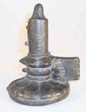 Vintage Pewter Ice Cream or Candy Mold Candle in Holder Marked S & Co