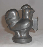 Vintage Pewter Ice Cream or Candy Mold Rooster or Chicken Standing Marked S &amp; Co 171