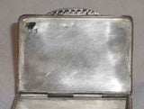 Antique Silver Pill Box Nice Scroll Design with Flowers Marked 31 Italy 800
