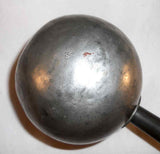 Antique Pewter Ladle Wooden Handle and Deep Ball Shaped Bowl Maker's Mark