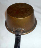 Vintage Large Ladle Brass Cup with Flat Painted Handle Southeastern Pennsylvania