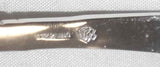 Vintage Sterling Silver Ladle w/ Curved Flat Handle Having Raised Floral Design