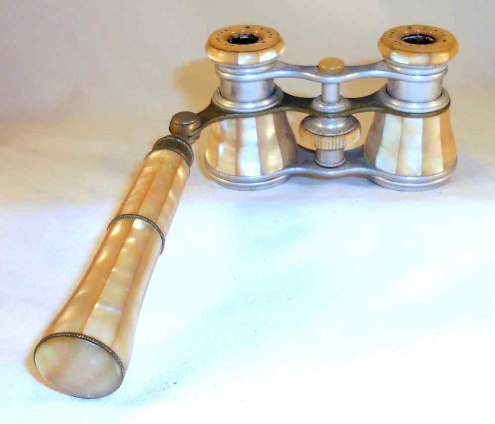 Antique LeMaire Fabt Paris France Opera Glasses Mother of