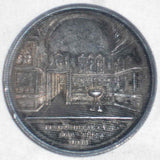 1909 Silver Medal Pope Pius IX AN VII Opening of Vatican Art Gallery By Bianchi