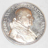 1960 Silver Papal Medal John 23 Year 2 Consecrating Missionary Bishops Mistruzzi