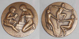 1968 Large Bronze Medal Society of Medalists 77th Issue Nina Winkel Sculptor