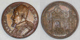 Beautiful Vatican Copper Medal Pope Alexander VII Year 3 Cavalry in Front of Fortress By Gasparo Morone