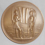 Large Bronze US Mint Medal Millard Filmore Indian Peace Medal Dated 1850 UNC