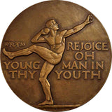 1936 Society Of Medalists #13 Medal Rejoice Young Man in Thy Youth Tait McKenzie