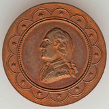 1862 Copper Medal George Washington Headquarters White Marsh 2nd Obverse Lovett