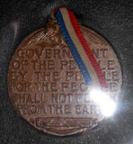 1909 Copper Medal By Pratt Abraham Lincoln Birth Centennial NYC Ribbon & Case