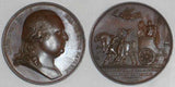 1814 French Bronze Medal Royal Restored Louis XVIII Enter Paris Andrieu & Brenet