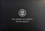 2022 Proof American Liberty Silver Medal + COA SOLD OUT AT THE US MINT (NIB)