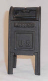 Nice Vintage Cast Iron Still Bank Large Standing Mailbox Marked JM99 IRON ART