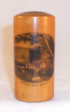 Old Sycamore Wood Cylindrical Mauchline Box High St Mineral Well Moffat Scotland