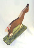 1990 Lancaster County Carved Wood Polychrome Painted Folk Art Horse by Menno