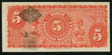 1914 Mexico Banco Peninsular 5 Pesos Banknote P#S465a Locomotive Ship Unc Detail
