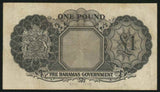 The Bahamas Government One Pound Banknote Pick Number 15d Good Very Fine or Better Currency Note