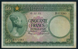 Banknote Belgian Congo
