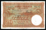 Belgian Congo Banknote
