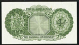The Bahamas Government Four Shillings Banknote Pick Number 13b Queen Elizabeth II Portrait