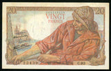 Banknote France 20 Francs