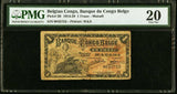 Bank of Belgian Congo 1914 One Franc Matadi Banknote Pick Number 3b PMG 20 Very Fine Currency Note