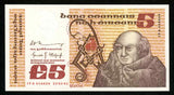 Currency 1981 Central Bank of Ireland Five Pounds Banknote J Scotus P# 71c UNC