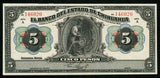 1913 Bank of Chihuahua Mexico 5 Pesos Miner w/ Drill Banknote PS132a Crisp UNC