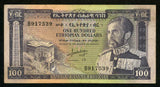 1966 No Date Currency Ethiopia 100 Dollar Emperor Haile Selassie P# 29 Very Fine
