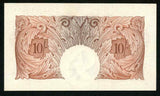 1955-60 Currency Great Britain Ten Shillings Banknote P-368c O'Brien Prefix Z03X