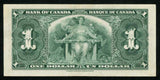 1937 Currency Bank of Canada One Dollar Banknote King George VI Pick 58e XF+