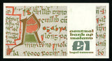 1981 Central Bank of Ireland One Pound Banknote Pick 70b Gem Uncirculated 66 EPQ