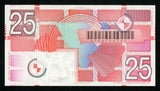 Beautiful 1989 Netherland 25 Gulden Banknote Geometric Design Pick Number 100 CU