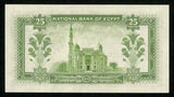 1956 National Bank of Egypt Currency 25 Piastres Banknote P #28 Signed Saad CU