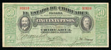 Mexico 1914 Currency Series F State Chihuahua Nice 50 Pesos Banknote P#S538b VF+