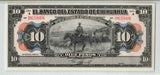 1913 Chihuahua Mexico 10 Pesos Banknote Cowboy & Cattle P# S133a Choice UNC 64