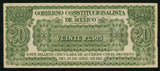 Monclova 1913 Twenty Pesos