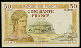 50 Francs France Banknote 