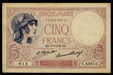 France 5 Francs Banknote