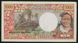 Tahiti 1000 Francs Banknote