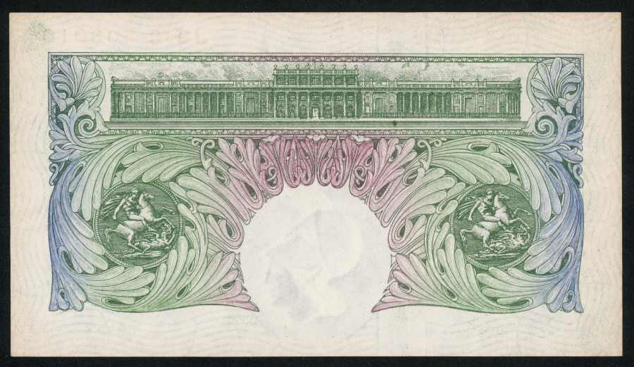 1949-1955 Great Britain Green Colored One Pound Seated Britannia Signe ...