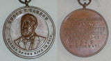 Antique Masonic Bronze Medal Purple Ribbon Pin 33 Degree Enoch T. Carson