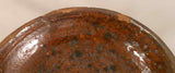 Antique Manganese Glazed Redware Small Deep Pie Plate Southeastern Pennsylvania