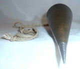 Vintage Brass Thirty Ounces Plumb Bob With Steel Tip ~6 3/4" Long Unmarked